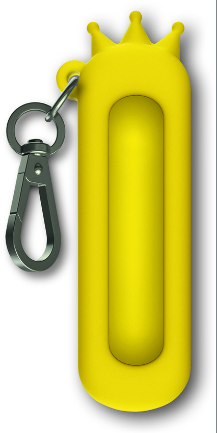 Victorinox Silicone Crown Classic Case Yellow with Attachment Clip