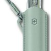 VN4067031_add_01 Victorinox Classic Leather Pouch Mystical Gray with Clip