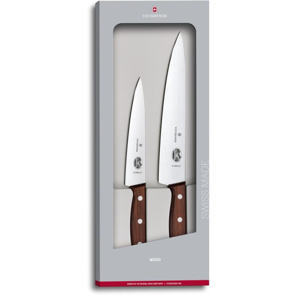 Victorinox Carving Set Wood Chef's Knife and Utility Knife