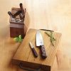 Victorinox Kitchen Block Set Brown Wood 6-Piece w/ Sharpening Steel