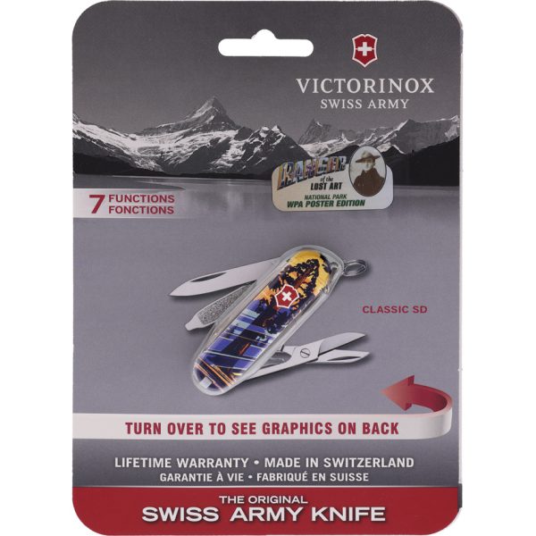 Victorinox Classic Folding Knife 2.25in Closed General Grant Park Ranger