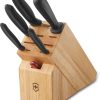 Victorinox Swiss Classic 6-Piece Block Set with Honing Steel