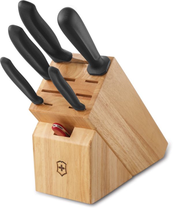 Victorinox Swiss Classic 6-Piece Block Set with Honing Steel