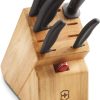 Victorinox Swiss Classic 6-Piece Block Set with Honing Steel