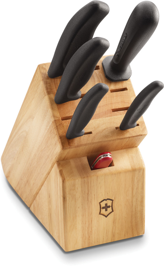 Victorinox Swiss Classic 6-Piece Block Set with Honing Steel