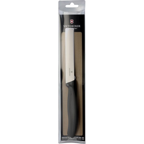 Victorinox Steak Knife Black 4.25in Serrated Blade