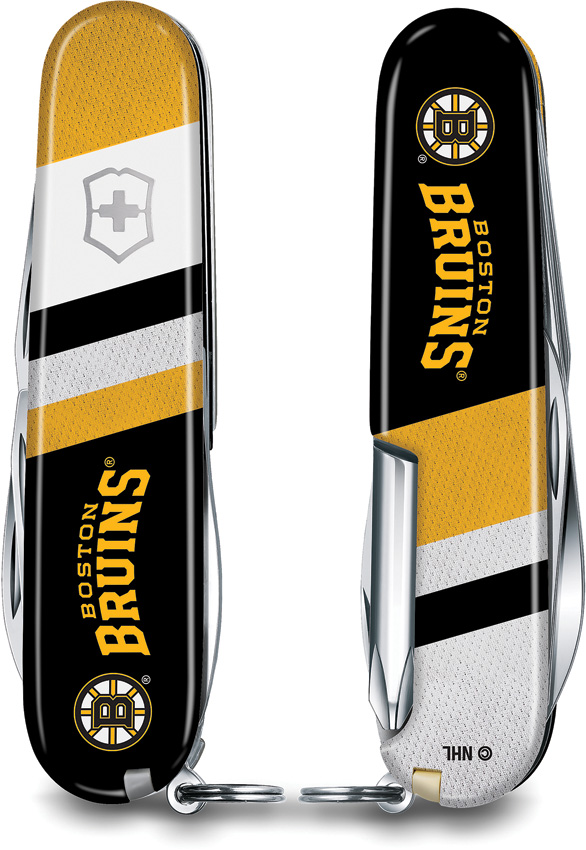 Victorinox Tinker Boston Bruins Folding Knife 3.5in Closed