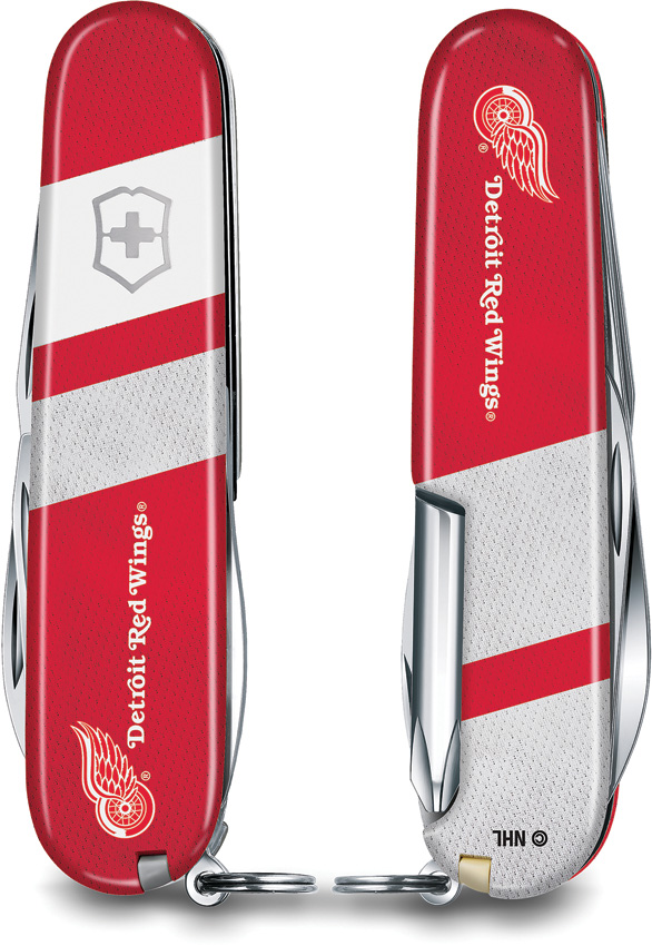 Victorinox Tinker Detroit Red Wings Folding Knife 3.5" Closed