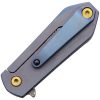 V NIVES KillaBite Framelock Damascus Carbon Fiber Folding Knife