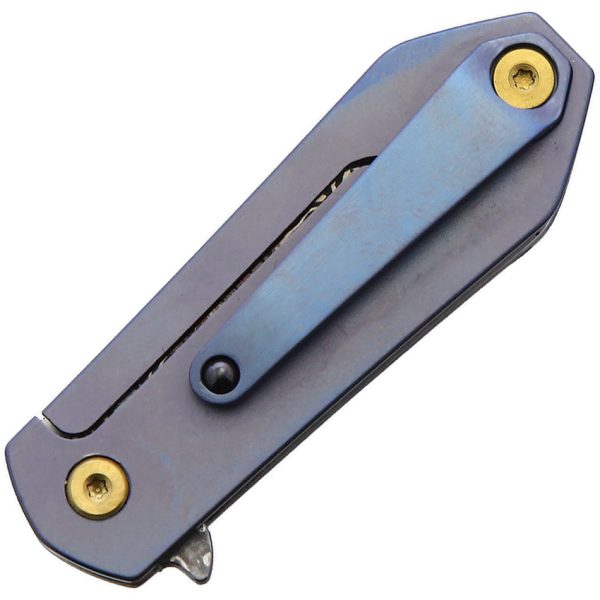 V NIVES KillaBite Framelock Damascus Carbon Fiber Folding Knife