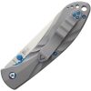 V NIVES Poseidon Linerlock Folding Knife 3.5" 154CM Gray Titanium