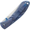 V Nives Poseidon Linerlock Folding Knife 3.5" 154CM Blue Titanium