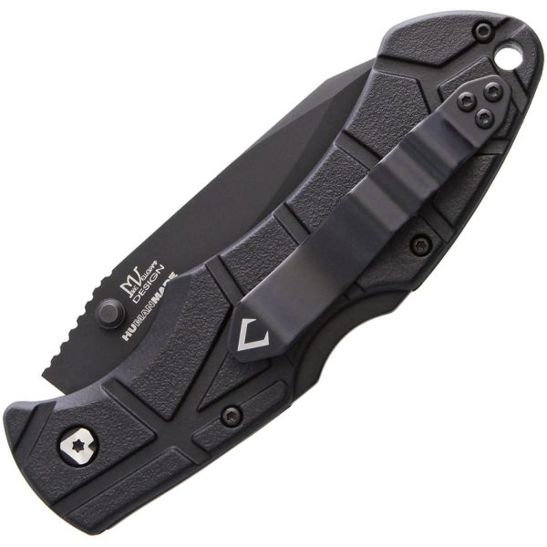 VNI30206_add_01 V NIVES Rocky II Lockback Folding Knife 3.25" Black D2