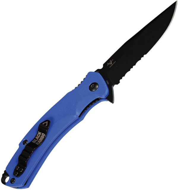 V Nives Rambo Shorty Pro 2.9" D2 Blue G10 Folding Knife