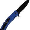 V NIVES Rambo Utility Pro Folding Knife 3.75" D2 Blue G10