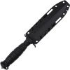 V NIVES Black Rambo Savage Fixed Blade Knife 6.5" D2 Steel