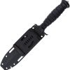 V NIVES Black Rambo Savage Fixed Blade Knife 6.5" D2 Steel