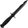V NIVES Black Rambo Savage Fixed Blade Knife 6.5" D2 Steel