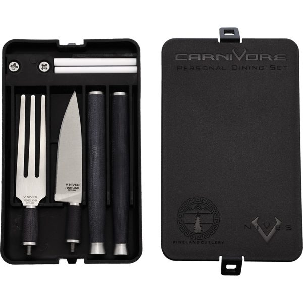 V NIVES Pineland CarniVore Dining Set VG-10 Blade w/ Case