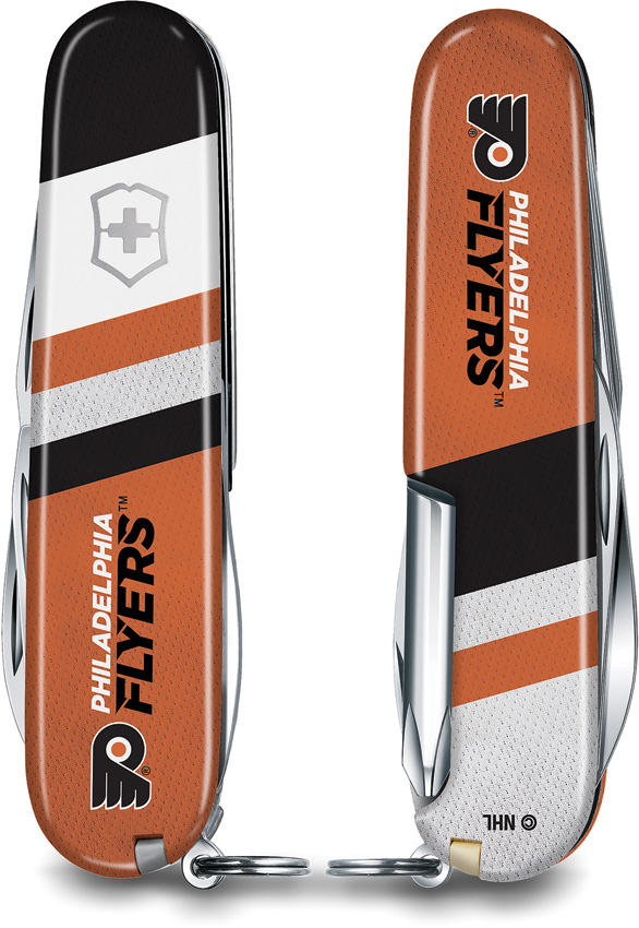 Victorinox Tinker Philadelphia Flyers Folding Knife 3.5" Closed