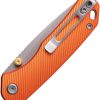 Vosteed Marten Top Linerlock Orange 154CM Folding Knife