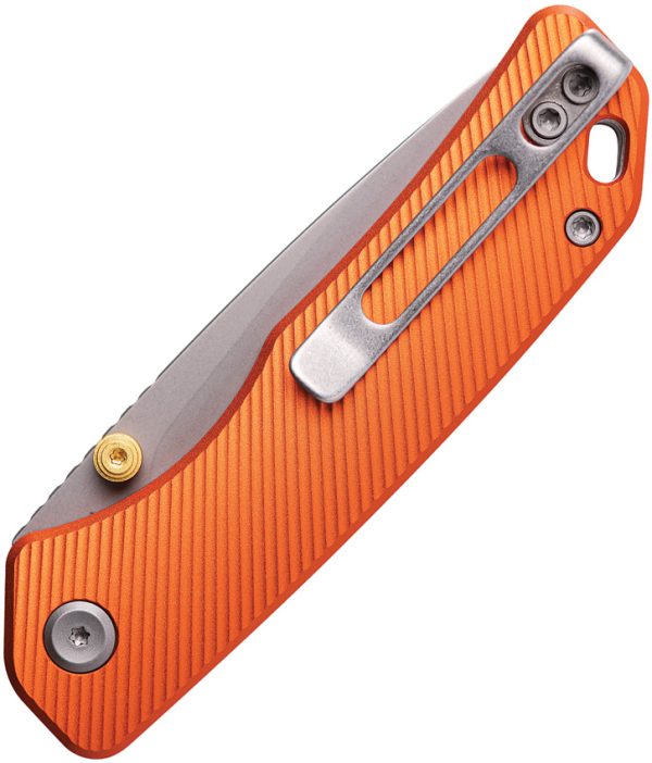 Vosteed Marten Top Linerlock Orange 154CM Folding Knife