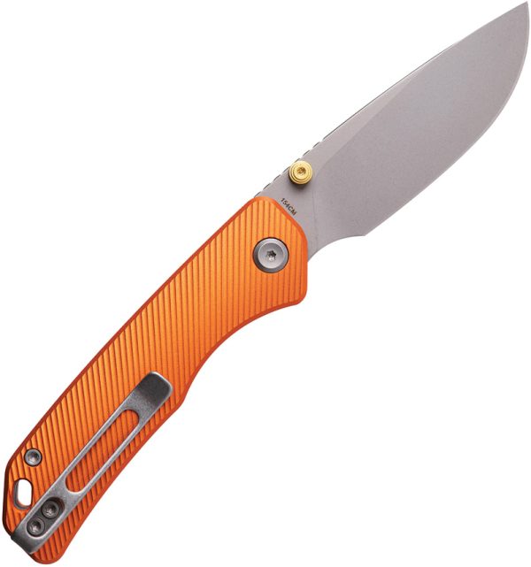 Vosteed Marten Top Linerlock Orange 154CM Folding Knife