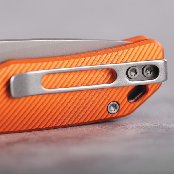 Vosteed Marten Top Linerlock Orange 154CM Folding Knife