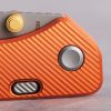 Vosteed Marten Top Linerlock Orange 154CM Folding Knife