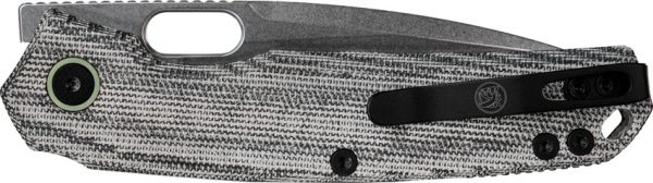 Vosteed Psyop Top Linerlock Folding Knife Black Micarta 3.25"