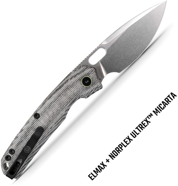 Vosteed Psyop Top Linerlock Folding Knife Black Micarta 3.25"