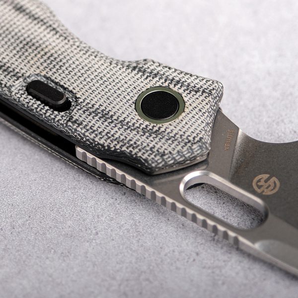 Vosteed Psyop Top Linerlock Folding Knife Black Micarta 3.25"