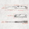 Vosteed Psyop Top Linerlock Folding Knife Black Micarta 3.25"
