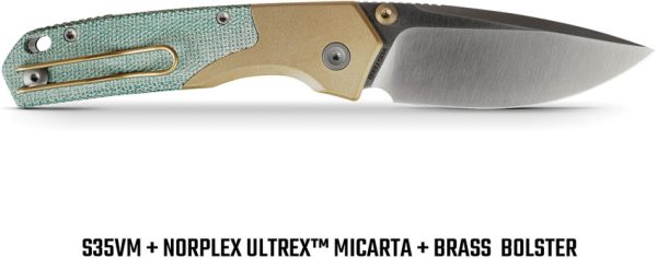 Vosteed Psyop 299 Linerlock Folding Knife 3" S35VN Teal