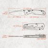 Vosteed Psyop 299 Linerlock Folding Knife 3" S35VN Teal