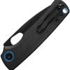 Vosteed Porcupine Top Linerlock Folding Knife Black 3in