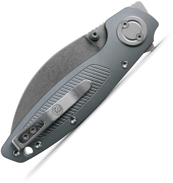 Vosteed Shilin Cutter 2.9" Elmax Folding Knife Gray Vanchor Lock