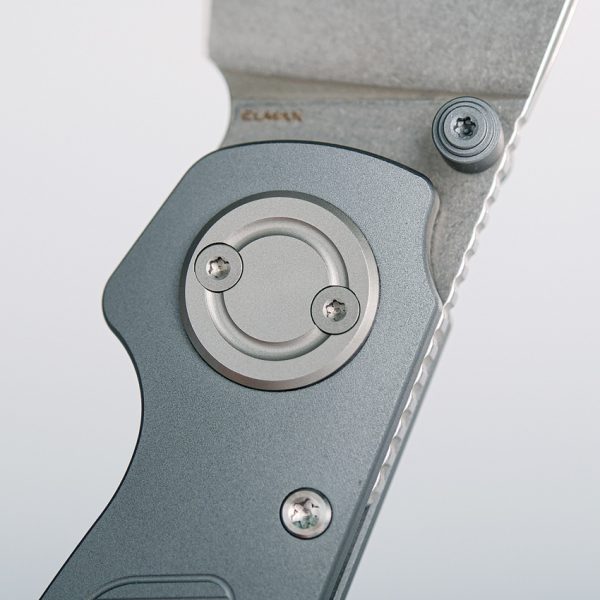 Vosteed Shilin Cutter 2.9" Elmax Folding Knife Gray Vanchor Lock
