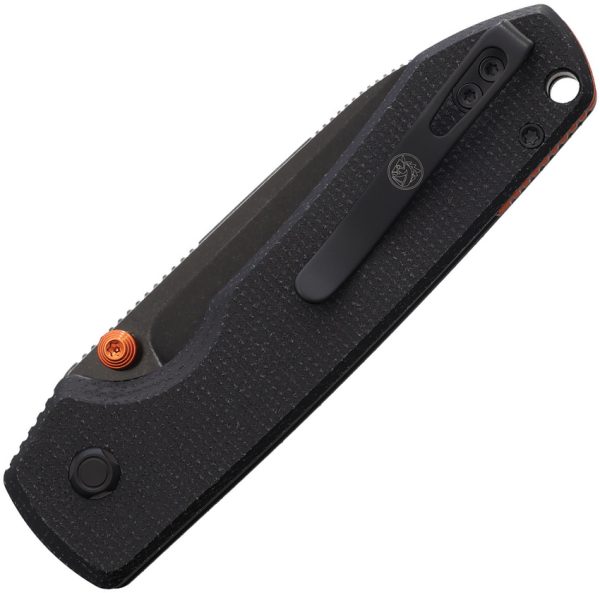 VOSA2902_add_01 Vosteed Raccoon Top Linerlock 3.25" Black Stonewash Folding Knife