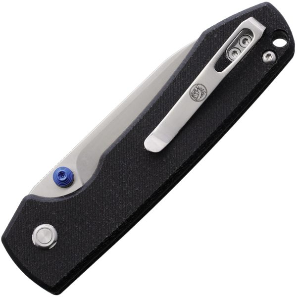 VOSA2903_add_01 Vosteed Raccoon Top Folding Knife 3.25" 14C28N Black Micarta
