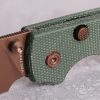 Vosteed Raccoon Top Linerlock Folding Knife Green 3.25in 14C28N