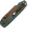 VOSA2922_add_01 Vosteed Raccoon Top Linerlock Folding Knife Green 3.25" 14C28N