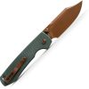 VOSA2922_add_02 Vosteed Raccoon Top Linerlock Folding Knife Green 3.25" 14C28N