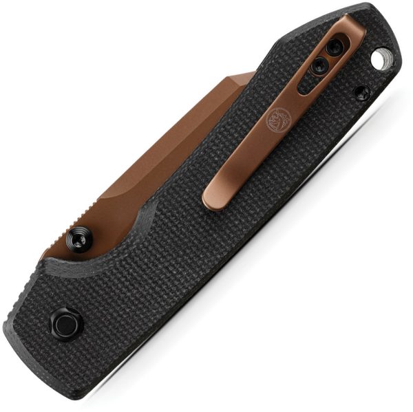 VOSA2926_add_01 Vosteed Raccoon Top Linerlock Folding Knife 3.25" Black