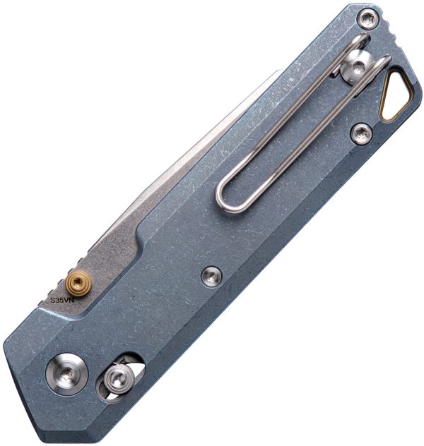 VOSA3504_add_01 Vosteed Parallel Folding Knife 3" S35VN Reverse Tanto Blade Blue Titanium