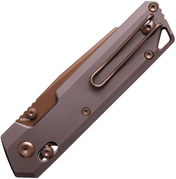 VOSA3505_add_01 Vosteed Parallel Crossbar Lock Folding Knife 2.9" S35VN Copper Dune