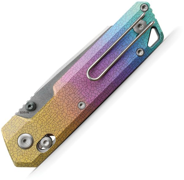 VOSA3508_add_01 Vosteed Parallel Crossbar Lock Folding Knife S35VN Rainbow Titanium
