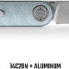 VOSA3725_add_02 Vosteed Corgi-V Folding Knife Vanchor Lock 2.38" Blade Blue Aluminum