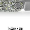 Vosteed Corgi-V Folding Knife White G10 Vanchor Lock 2.38" Blade