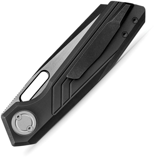 Vosteed Xeno Vanchor Lock Folding Knife 3.25" Vanax Black Titanium
